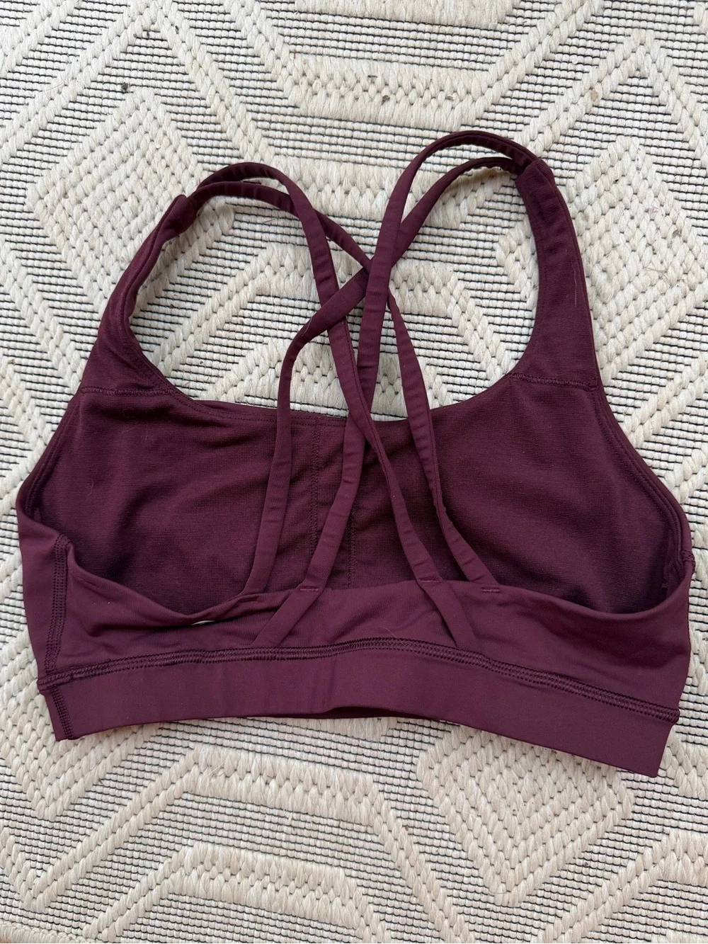lululemon athletica Energy Bra Maroon Sports Bra size 6